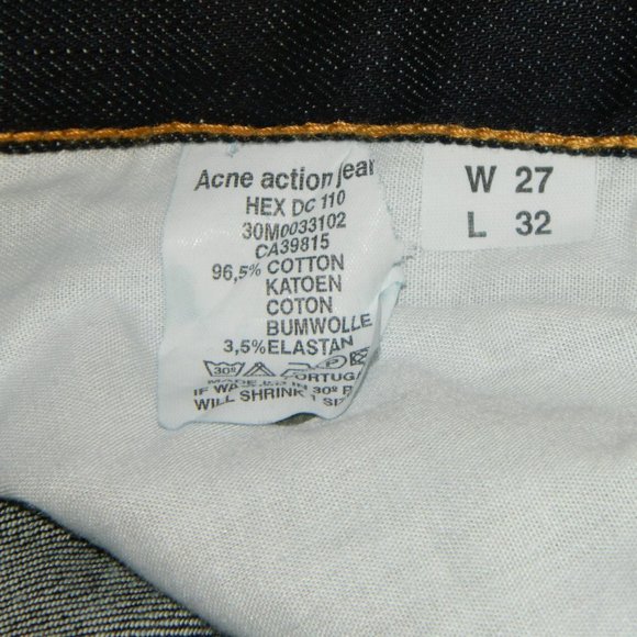 Vintage ACNE Action Acne Studio Jeans size 27x32 - Picture 7 of 7
